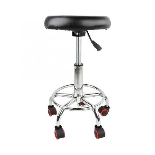 Height Adjustable Salon Rolling Swivel Stool Tattoo Massage Spa Chair Black Swivel Stool