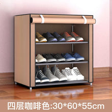 Load image into Gallery viewer, Non-woven Fabric Storage Shoe Rack Hallway Cabinet Organizer Holder 4/5/6 Layers Assemble Shoes Shelf DIY Home Furniture