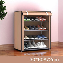 Load image into Gallery viewer, Non-woven Fabric Storage Shoe Rack Hallway Cabinet Organizer Holder 4/5/6 Layers Assemble Shoes Shelf DIY Home Furniture