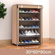 Load image into Gallery viewer, Non-woven Fabric Storage Shoe Rack Hallway Cabinet Organizer Holder 4/5/6 Layers Assemble Shoes Shelf DIY Home Furniture