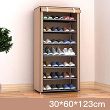 Load image into Gallery viewer, Non-woven Fabric Storage Shoe Rack Hallway Cabinet Organizer Holder 4/5/6 Layers Assemble Shoes Shelf DIY Home Furniture