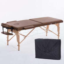 Load image into Gallery viewer, Folding Beauty Bed 180cm length 60cm width Professional Portable Spa Massage Tables Foldable with Bag Salon Furniture Wooden